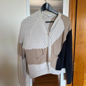 COS Mismatched Color Cardigan